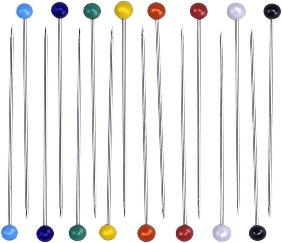 Épingles à tête de perle pour marquage de perruque 50 pièces/boîte aiguilles à tête de perle ronde b