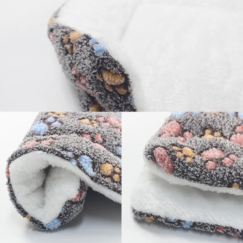 Flanelle Épaissie Chien Lit Mat Doux Pet Tapis de Couchage pour Chiens Chats Hiver Chaud Couverture 