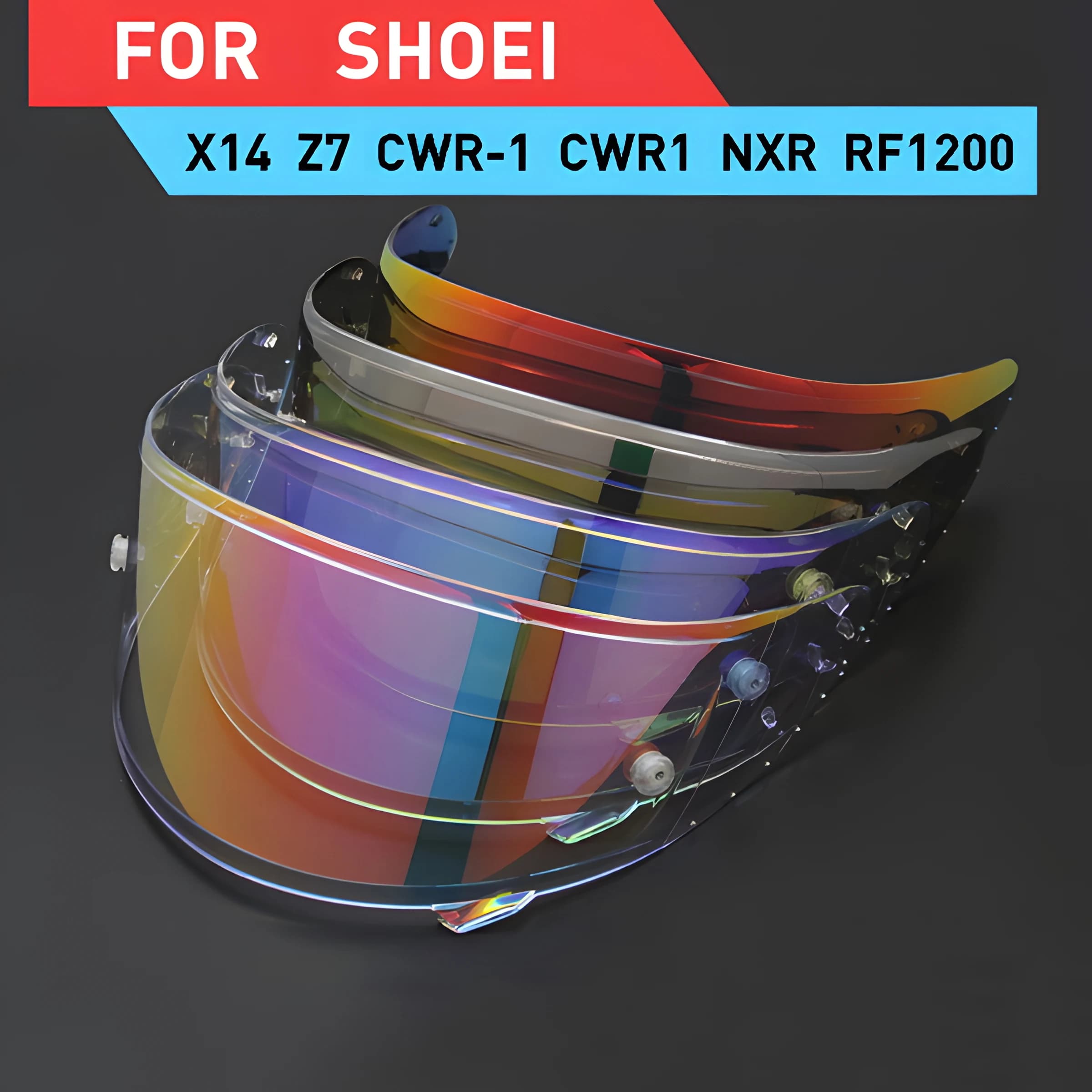 Visière de casque pour casques de moto SHOEI X14 Z7 CWR1 RF1200 x-spirit 3 NXR, lentille de casque, 