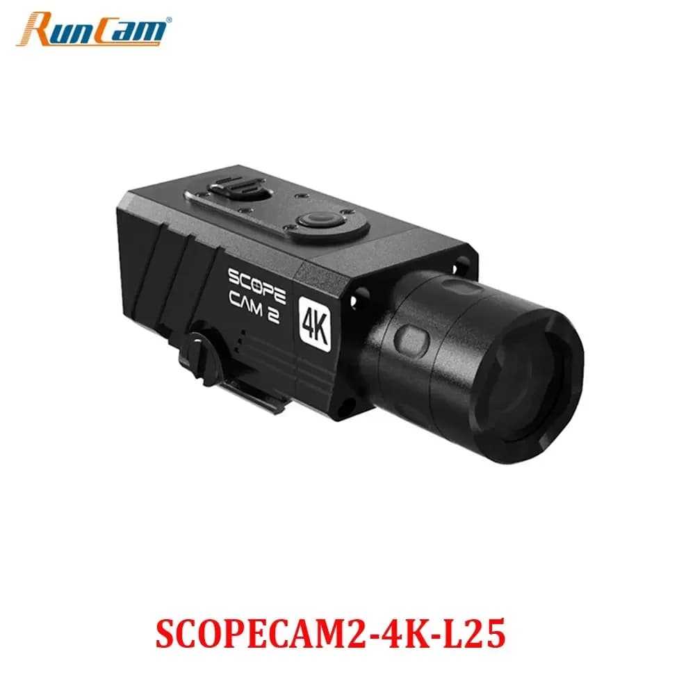 Caméra RunCam Scope Cam 2 4K, zoom numérique avec croix de visée, étanche IP64, 1400mAh 128G pour Ai