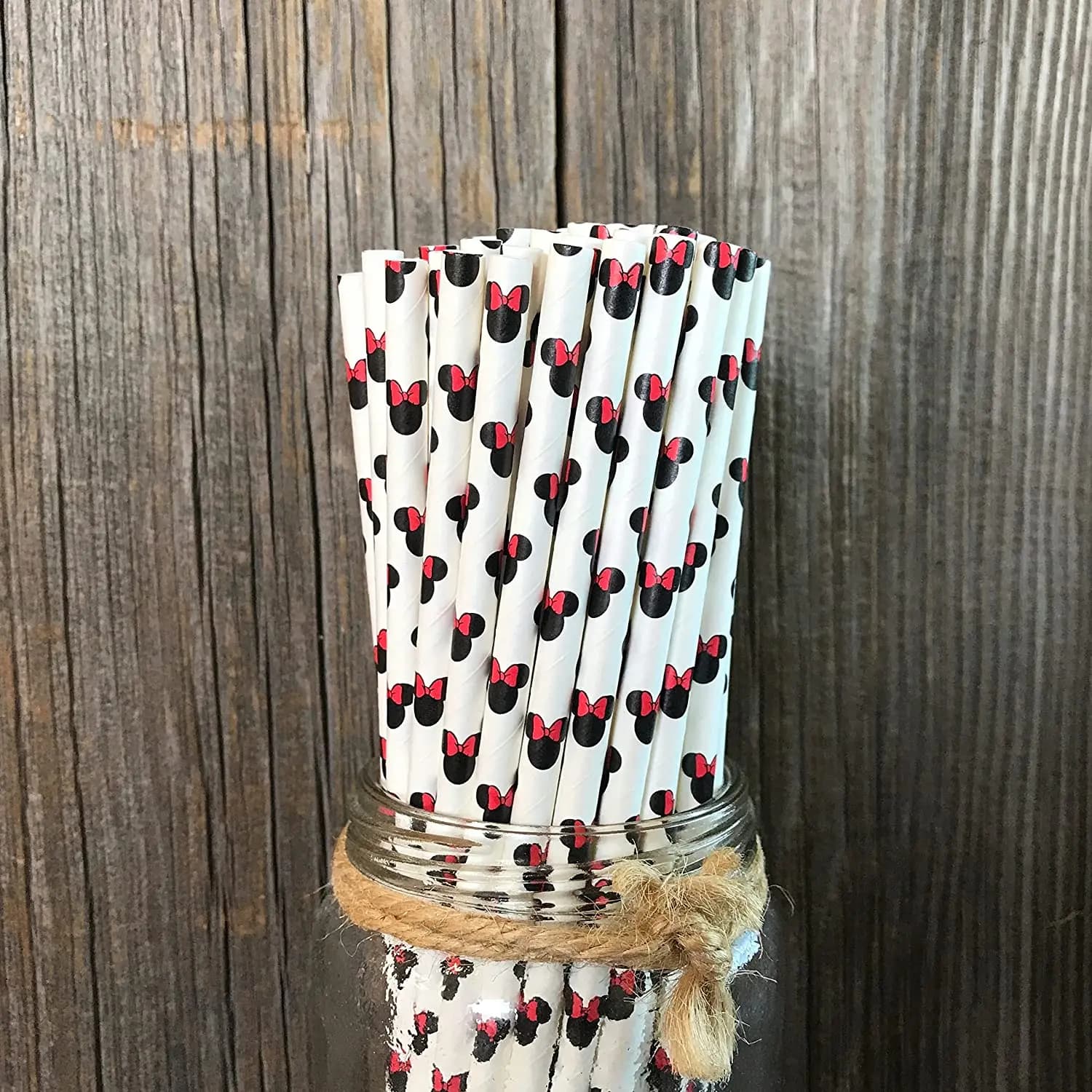 Tête de souris, pailles en papier, pailles d'animaux, impression de patte de fête pour filles et gar
