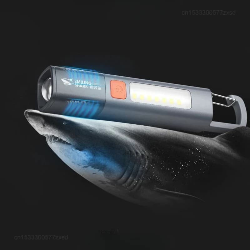Lampe de poche d'extérieur, lumière forte portable, mise au point variable avec projecteur, lumières