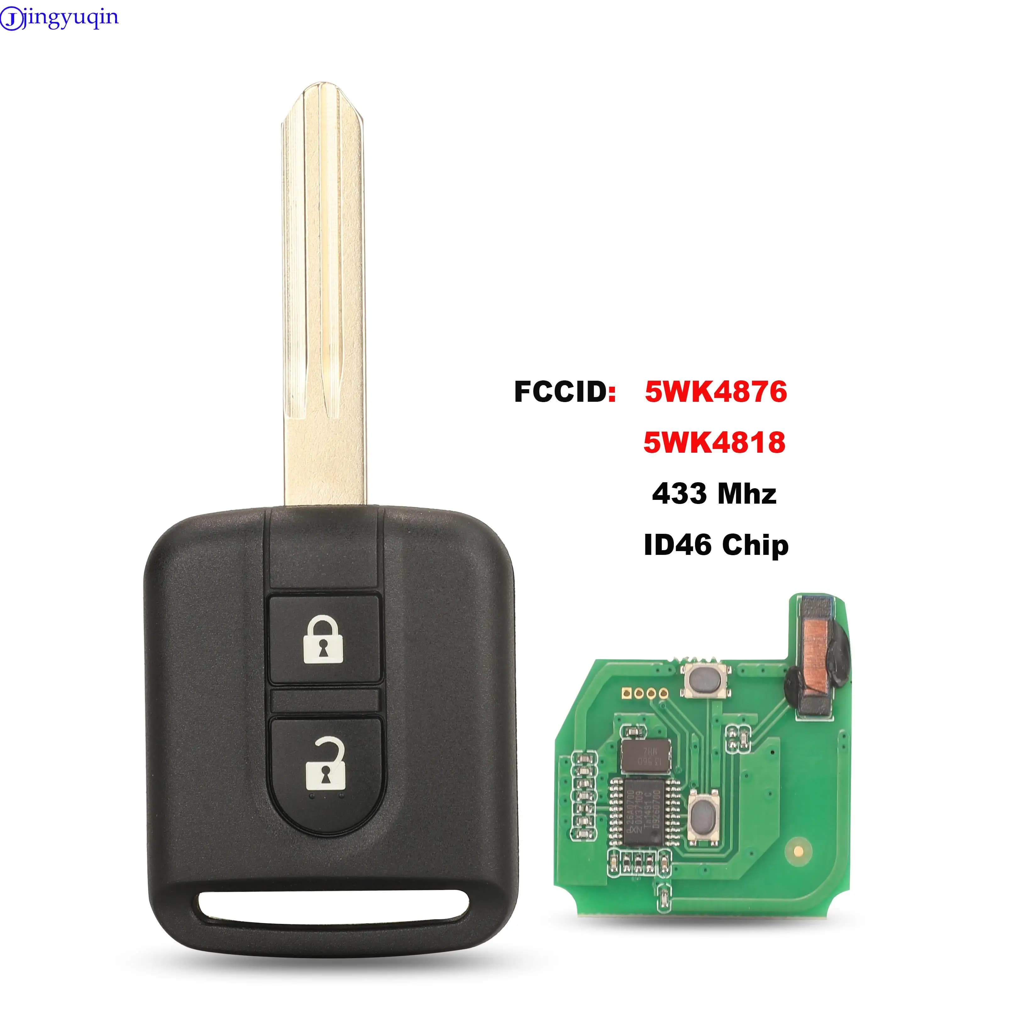 Jingyuqin 5WK4876/818 clé de voiture pour Renault Maxity Nissan Qashqai Elgrand X-TRAIL Navara Micra