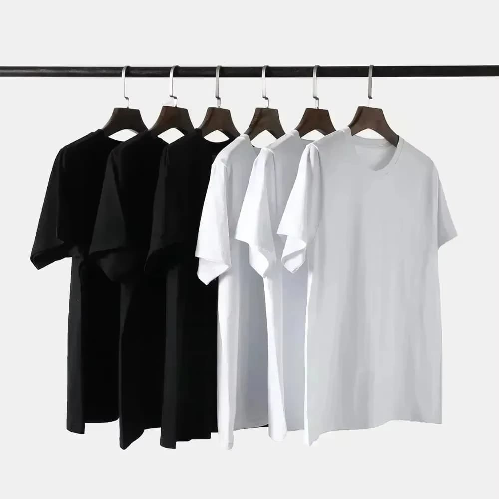 T-shirt à manches courtes col rond en pur coton pour hommes et femmes, motif tendance familial print