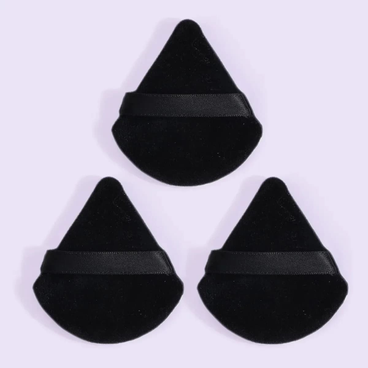 3/5/6 pièces Triangle bouffée de poudre pour poudre libre liquide cosmétique doux en peluche bouffée