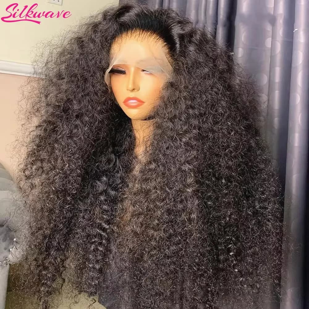 Perruque frontale en dentelle HD 13x6, cheveux humains bouclés Deep Wave, densité 250, pré-épilée, W