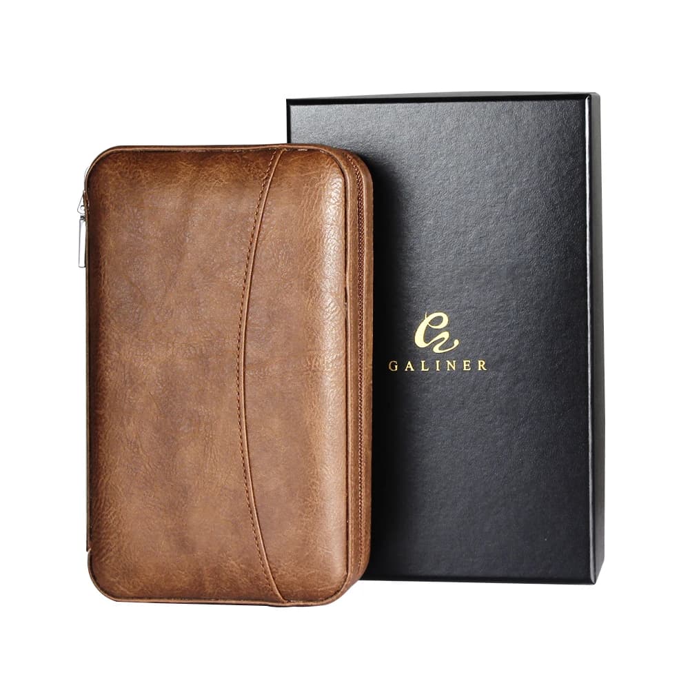 GALINER-Boîte à cigares en cuir avec accessoires, étui de voyage portable pour humidificateur, suppo