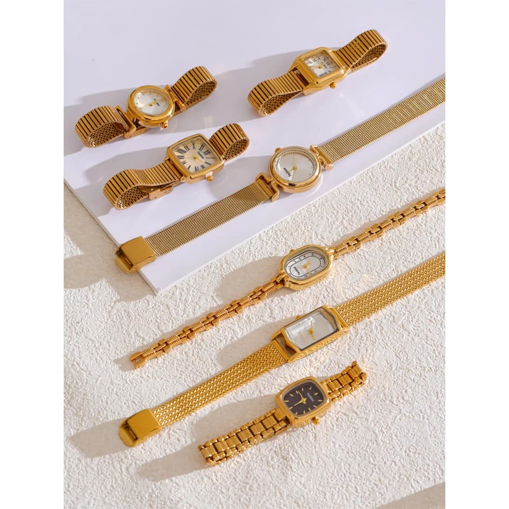 Yhpup – montre pour dames en acier inoxydable, avec mouvement japonais, étanche, poli et brillant, p