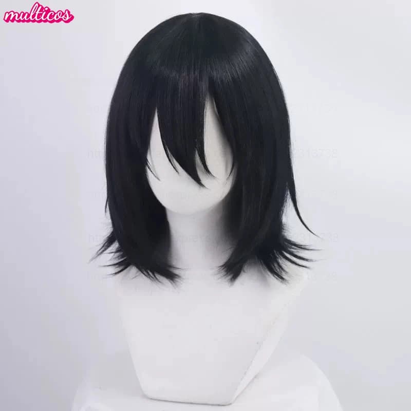 Haute qualité Anime Fyodor Dostoïevski Cosplay perruque noir simulé cuir chevelu Fyodor Dostoïevski 