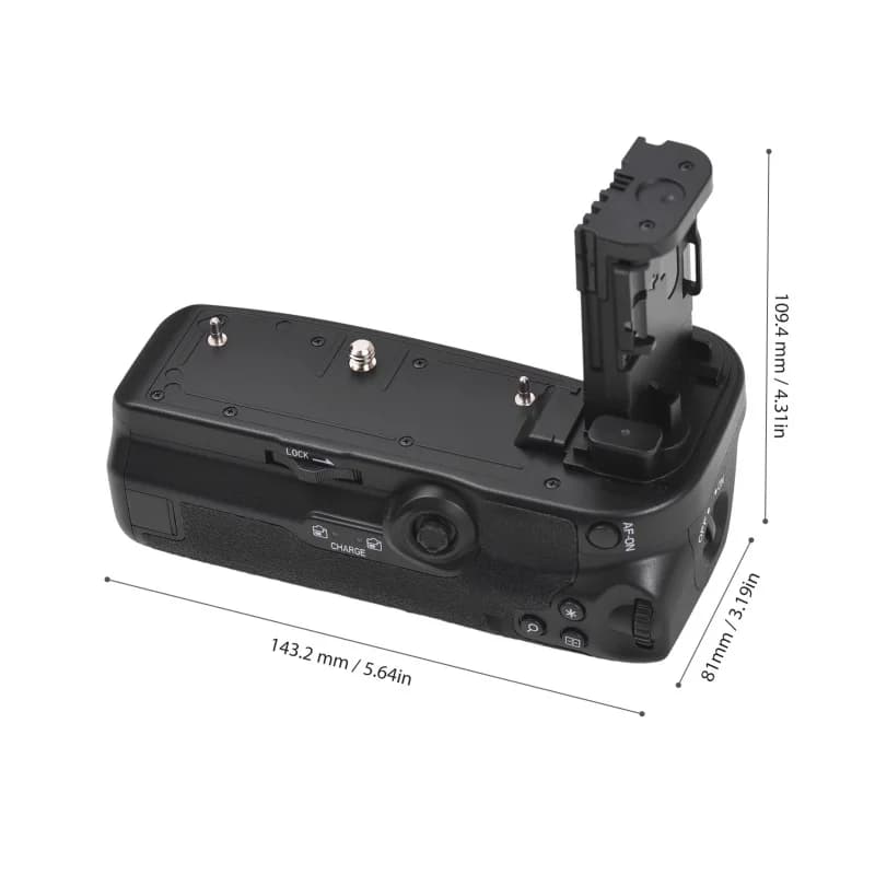 Support de poignée de batterie Vertical BG-R10 avec double emplacements de batterie pour Canon EOS R