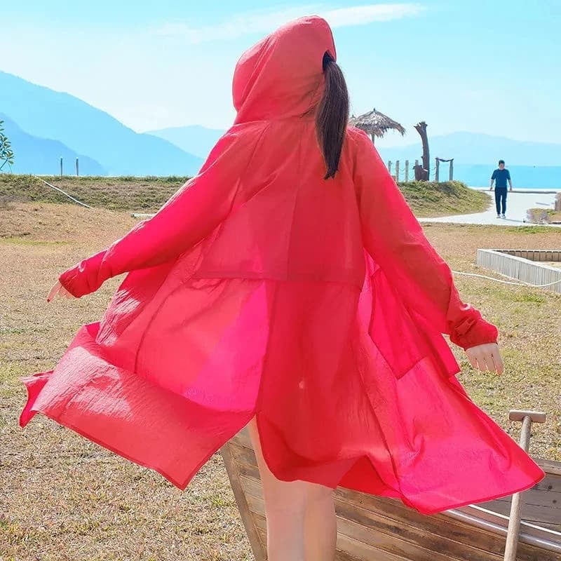 Veste de Protection solaire légère à capuche pour femme, vêtement d'extérieur, respirant, léger, ave