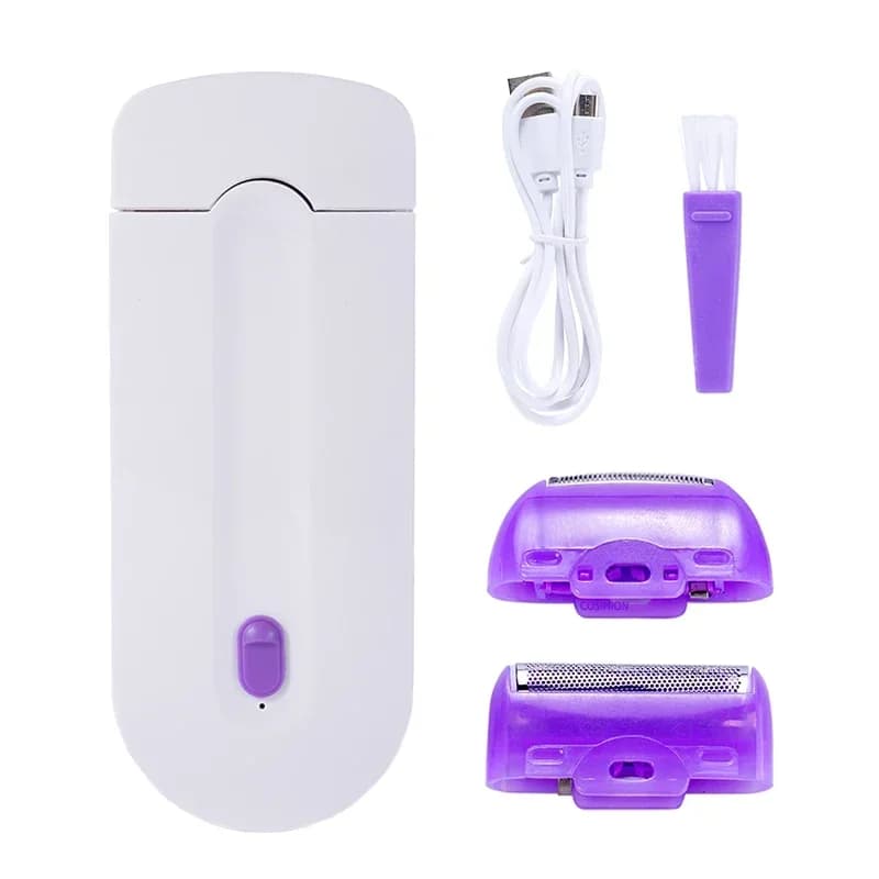 Épilateur Portable Rechargeable USB pour femmes, outil d'épilation, rasoir rotatif, corps, visage, j
