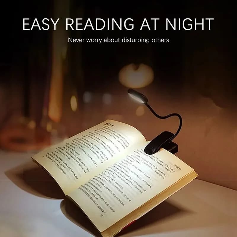 Lampe de bureau LED réglable à clipser, alimentée par batterie, Flexible, pour étude, lecture, livre