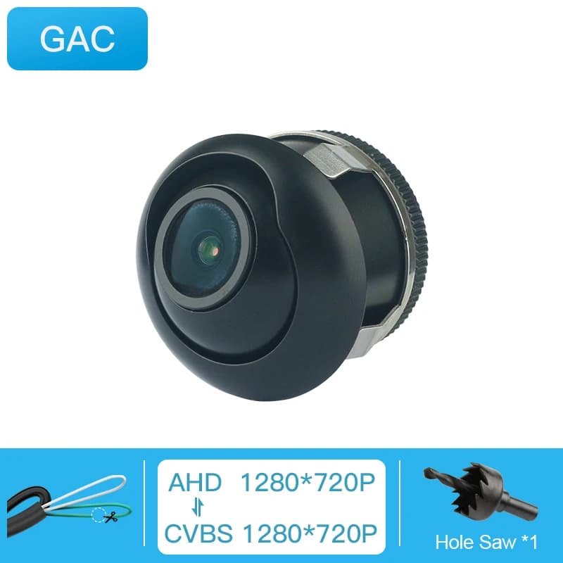 Véhicule AHD 1920x1080P caméra de vue latérale avant HD grand Angle rotatif à 360 degrés CVBS caméra