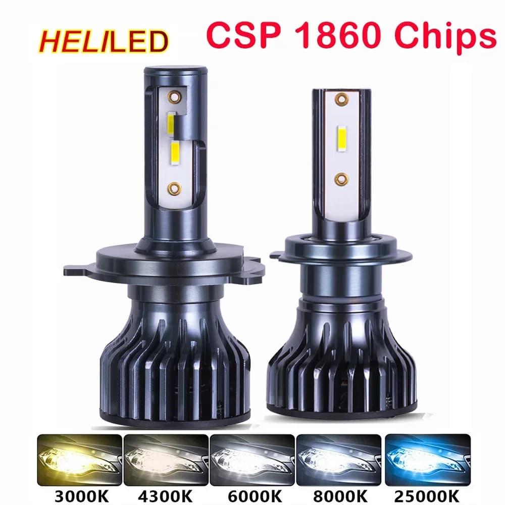 Phare de voiture 18000LM 80W CSP H4 LED H7 H1 H3 H8 H11 9005 HB3 9006 HB4 880 881 H27 phares de voit