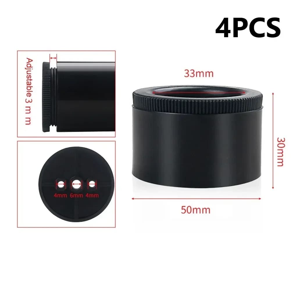 4 pièces robuste canapé armoire pieds jambe ascenseur meubles Extra Raiser support ABS rond réglable