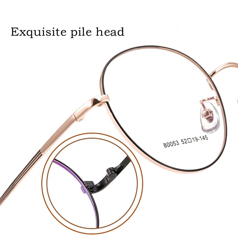YIMARUILI – lunettes de vue ultralégères en alliage de titane de haute qualité, monture ronde rétro 