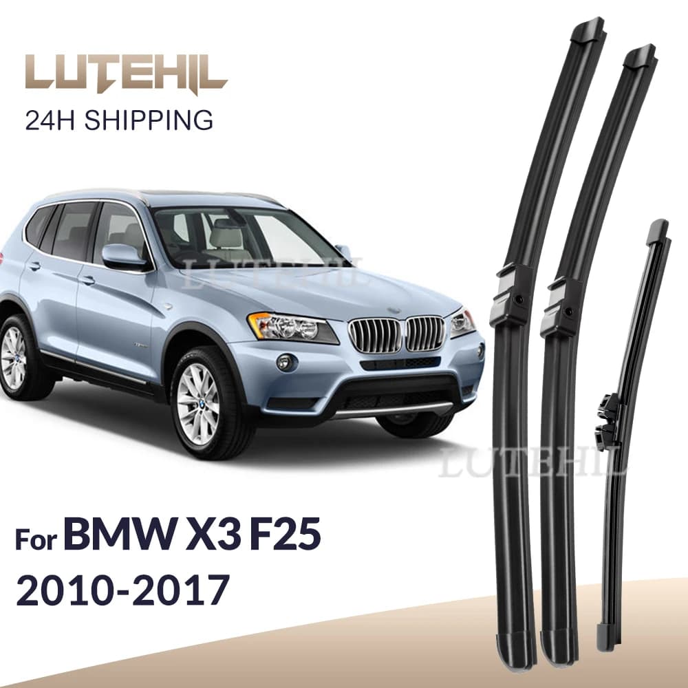 Pour BMW X3 F25 2010-2017 2011 2012 2013 2014 balais d'essuie-glace avant et arrière brosses de fenê