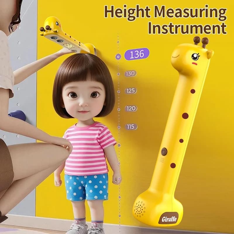 Mètre de mesure de la taille pour enfants à usage domestique avec mesure électronique par ultrasons,