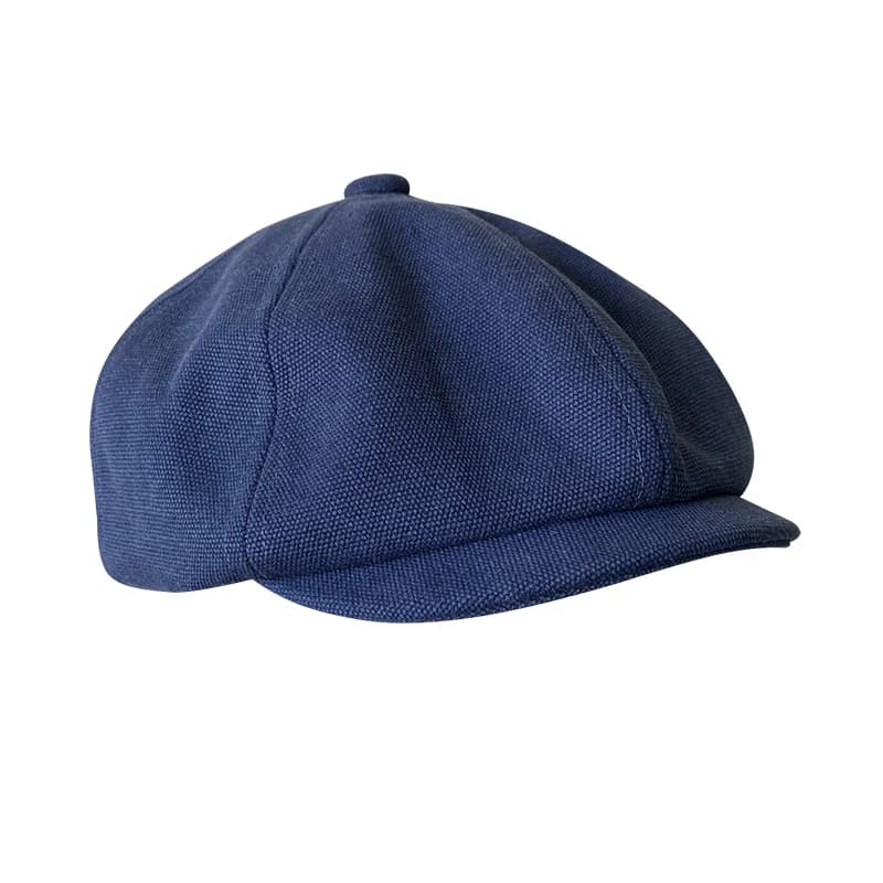 Béret plat respirant en coton vintage pour hommes et femmes, casquettes Bakerboy, chapeau Newsboy, b