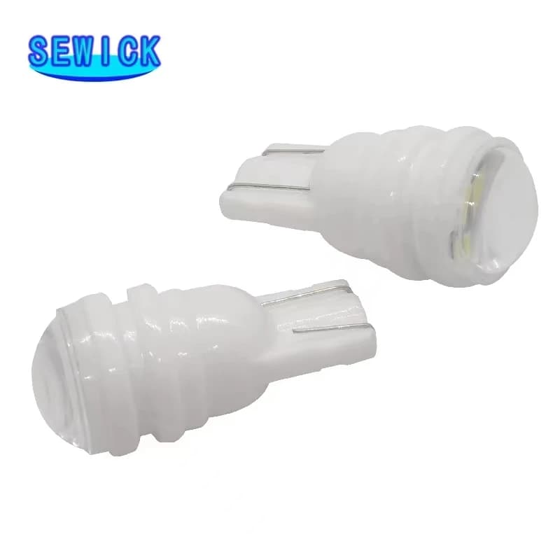 Ampoule LED en céramique T10 W5W, 100 pièces, 194 168 lumières intérieures de voiture, marqueur laté