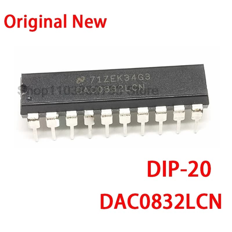 Convertisseurs numérique-analogique 8 bits DAC0832 DAC0832LCN DIP-20, 1 pièce, Compatible MPU, puce 