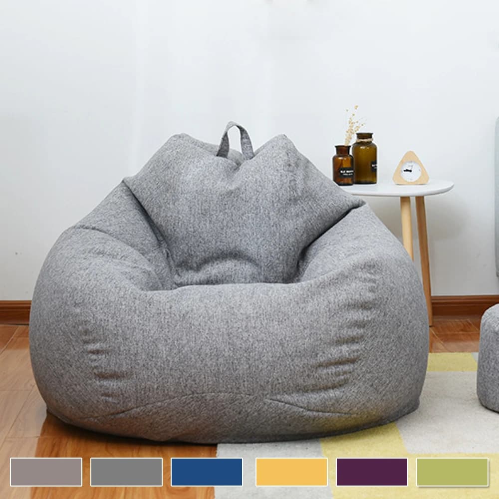Grand pouf chaise housse de canapé confortable extérieur paresseux siège sac housse de canapé sans r
