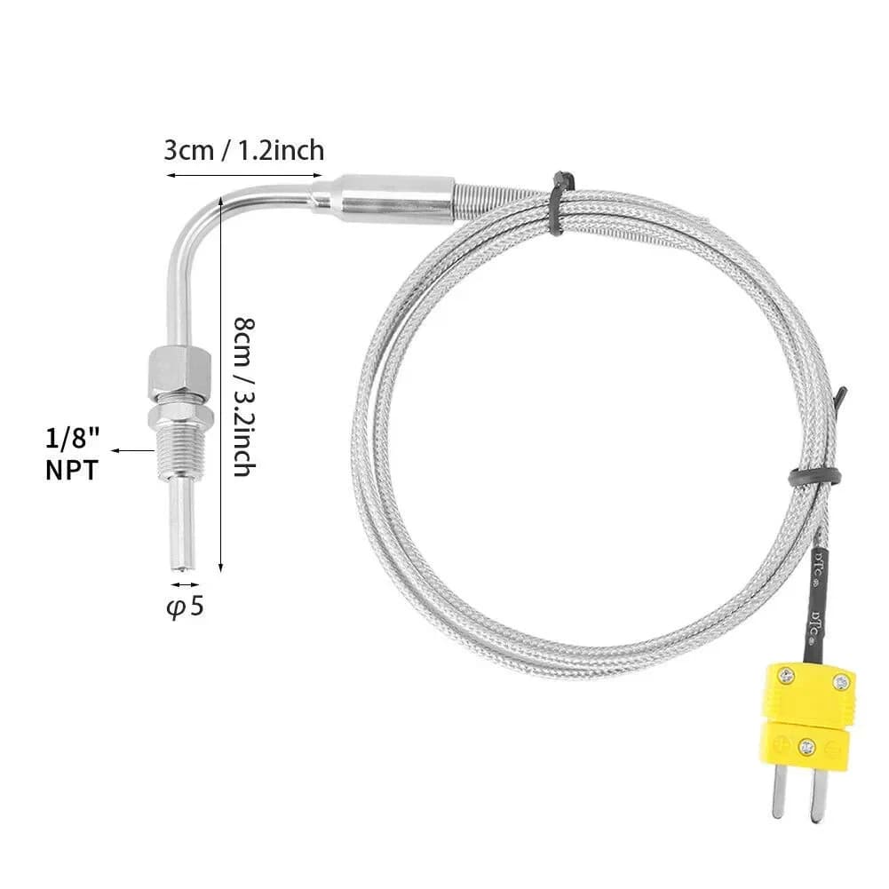Capteur de température de Thermocouple EGT type K avec raccords de Compression NPT 1/8 ", connecteur