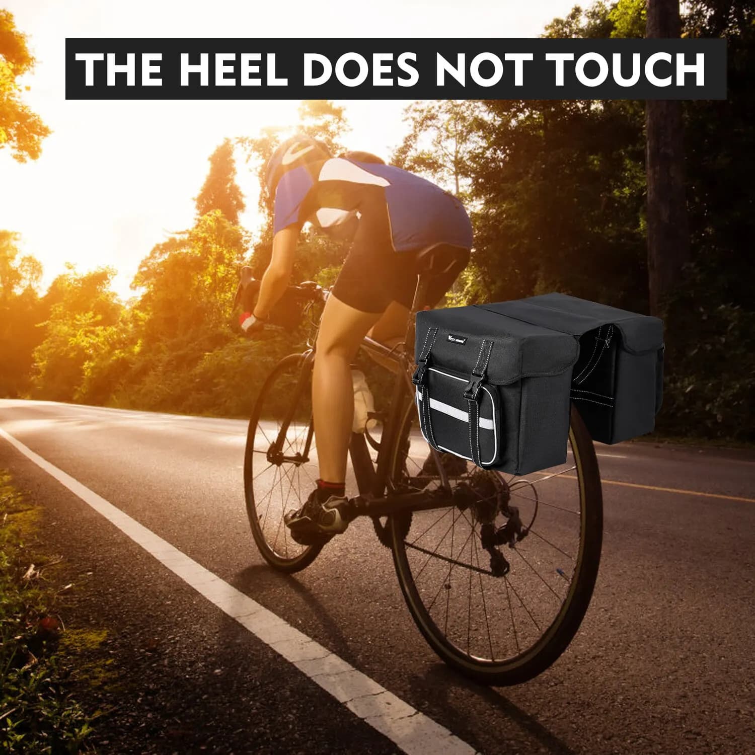 WEST VÉLO Vélo Siège Arrière Sac 25L Grande Capacité En Plein Air Porte Bagages Sacs Vélo VTT Route 