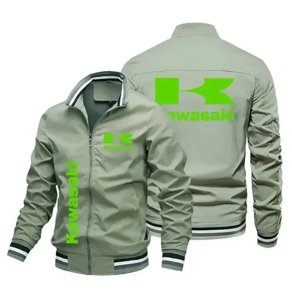 Veste de course pour moto Kawasaki Victory - Veste de moto pour homme - Manteau - Style printemps-au