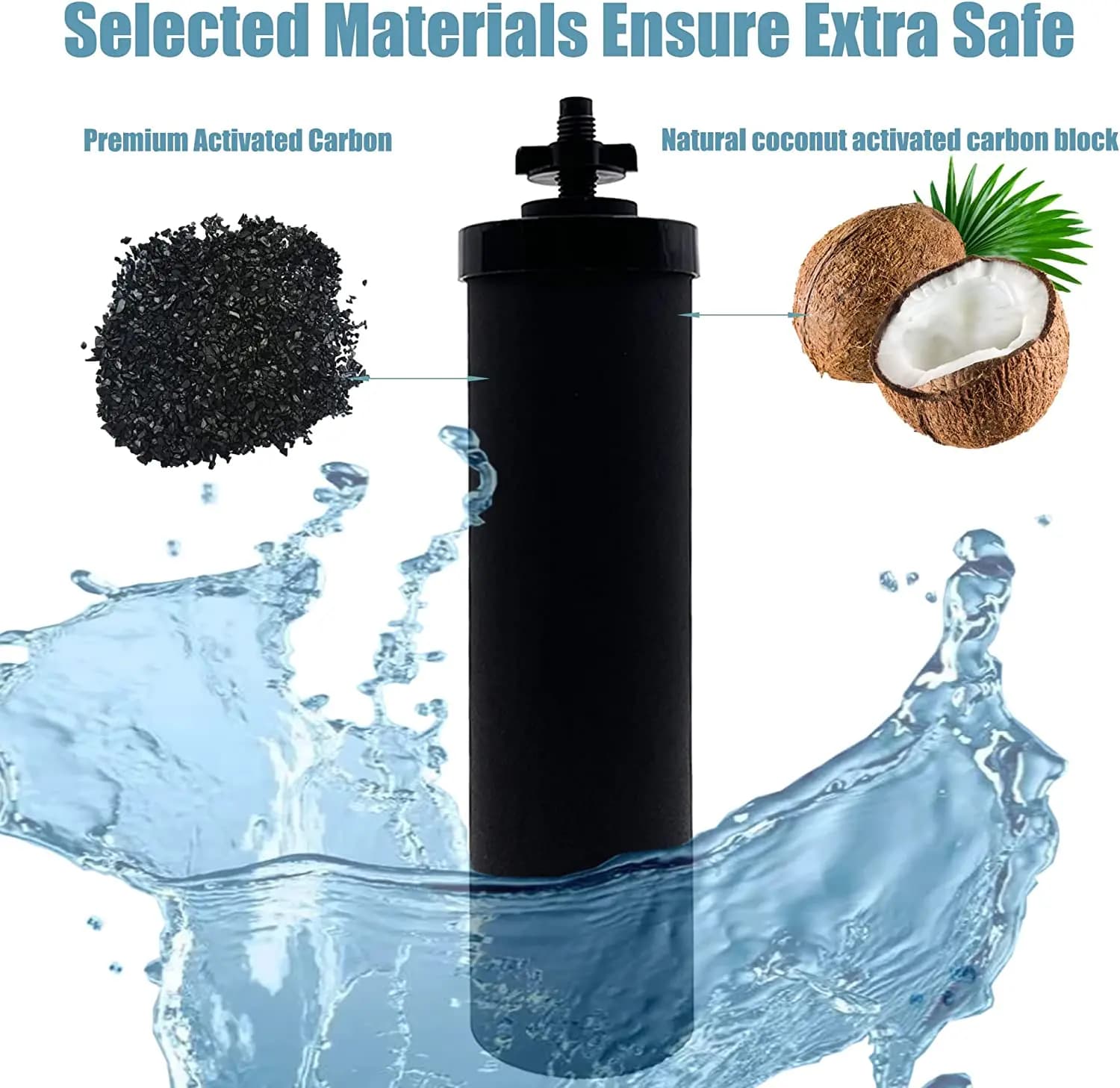 Filtre à eau de remplacement 2 BB9-2 et 2 fluorures PF-2, Compatible avec le système de filtrage d'e