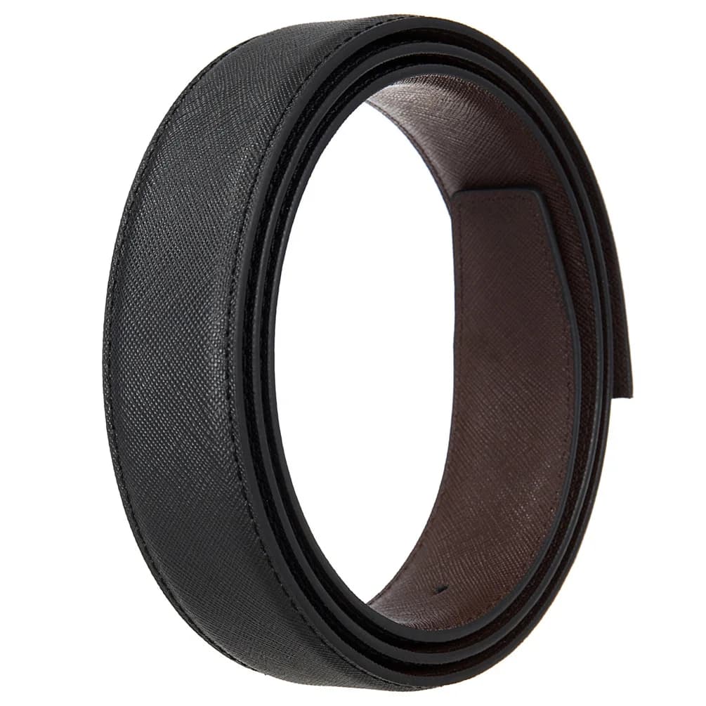 Cuir de vachette 3.4CM de large ceinture en cuir pour hommes ceinture de taille ceinture sans boucle