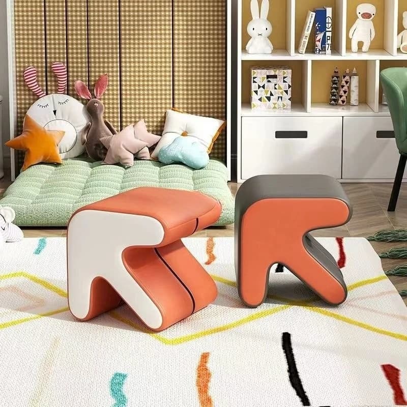 Tabourets de Dressing, chaises d'entrée en cuir, support de rangement, repose-pieds en flèche, tabou