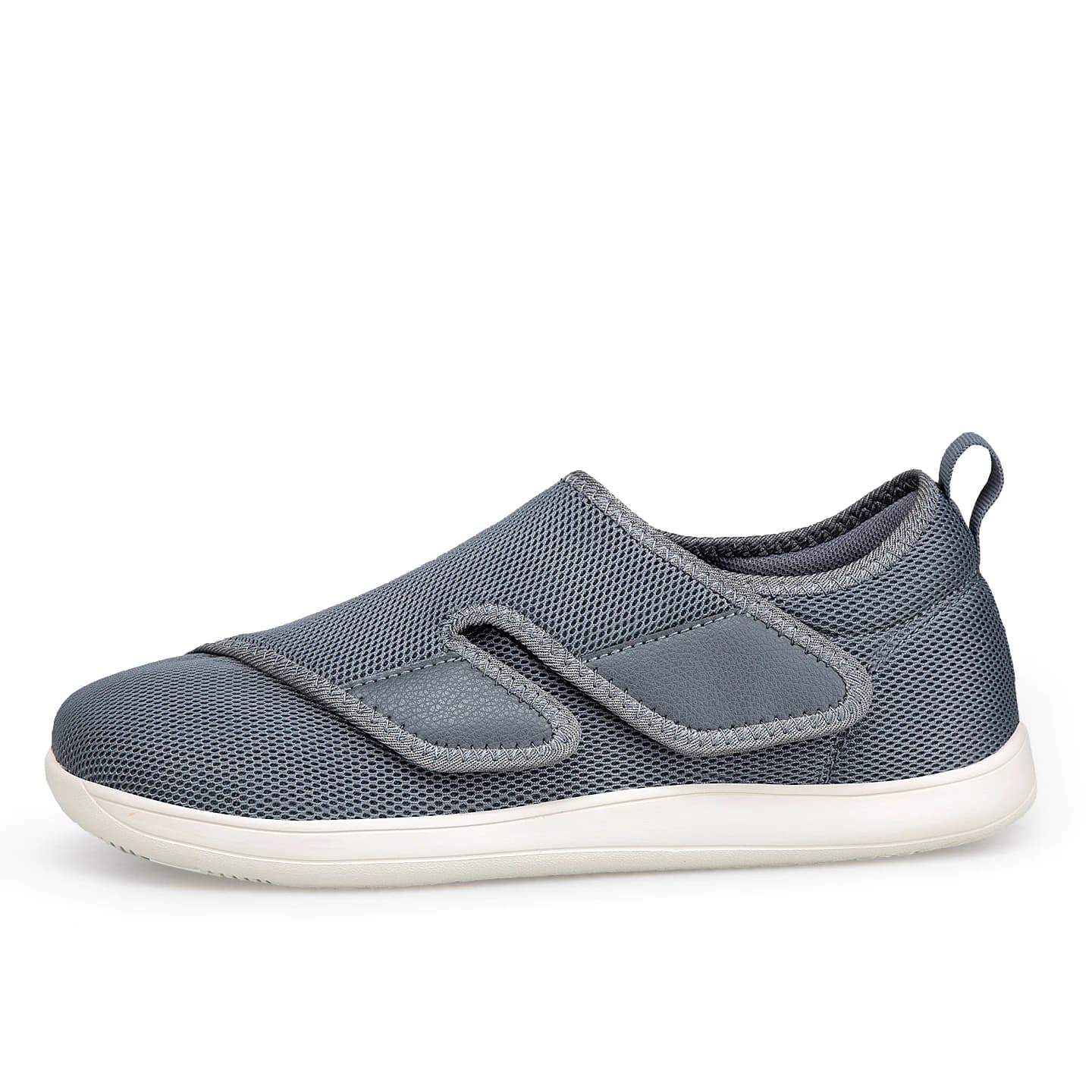Chaussures Diabétiques Homme EasyTop pour Personnes Âgées, Orthopédiques, Pieds Gonflés, Réglables, 