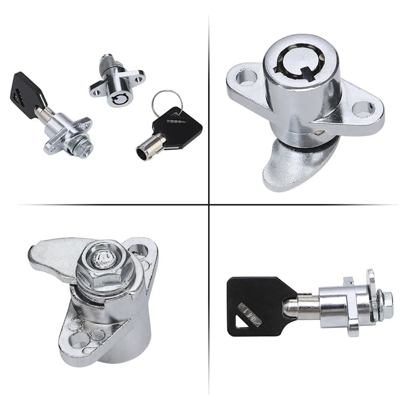 Jeu de serrures de sacoche rigide à 4 clés, pièces de moto pour Harley Touring Road Glide Road King 