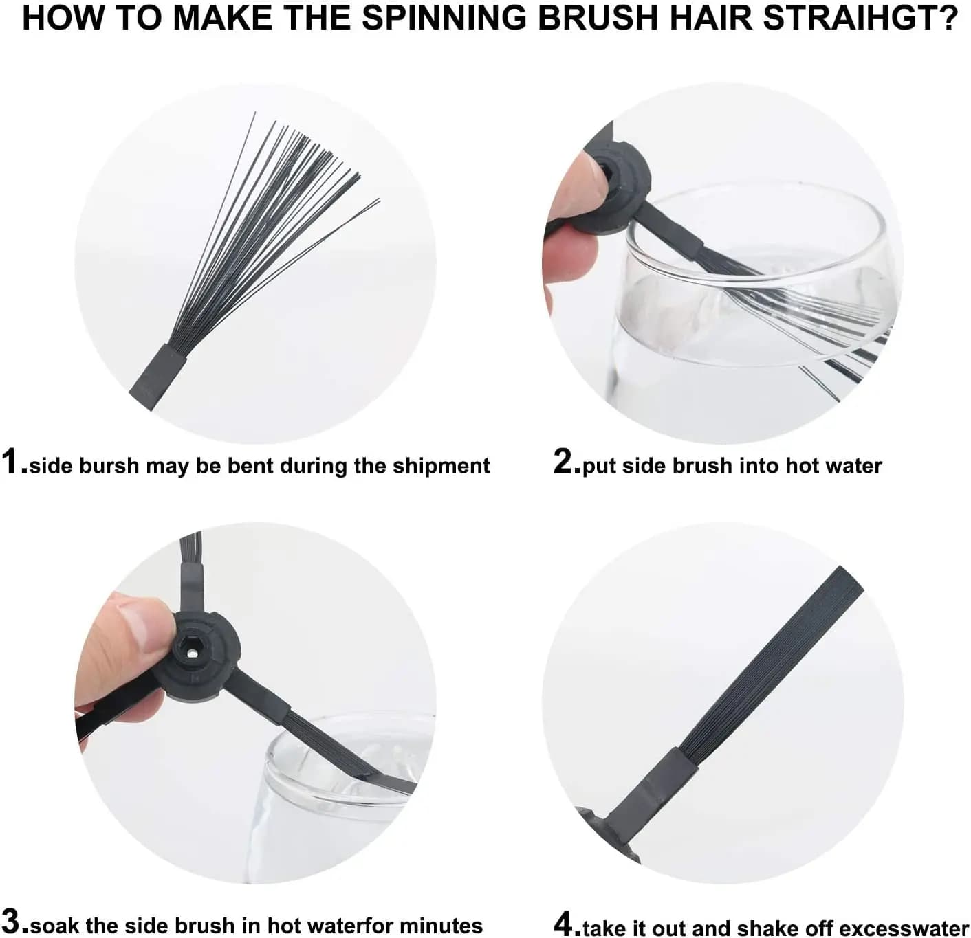 Remplacement de brosse latérale de filtre Hepa primaire pour pièces d'aspirateur robot ILIFE V3 V3s 
