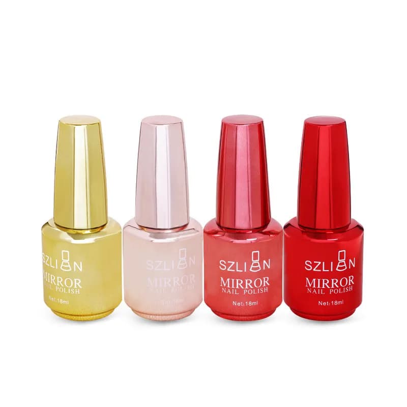 Vernis à ongles métallique effet miroir violet Rose or argent vernis à ongles pour ongles manucure l