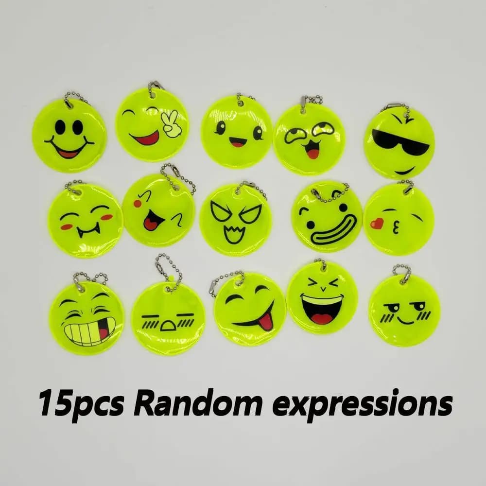 Ensemble de décorations murales en néon avec des emojis, des ornements mignons en forme de visage so