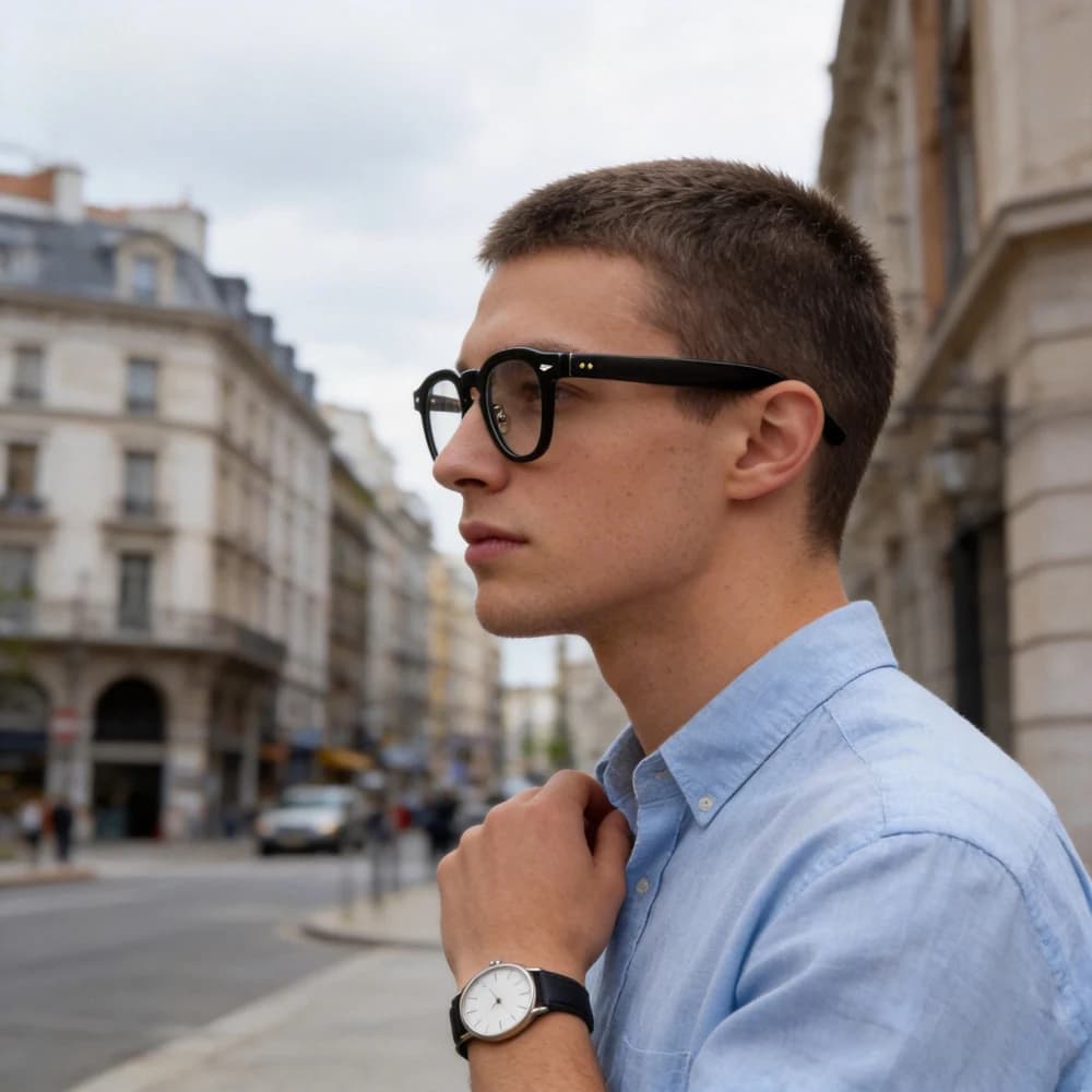 CATERSIDE – lunettes simples à monture Tr-90, anti-lumière bleue, rondes, de haute qualité, pour hom