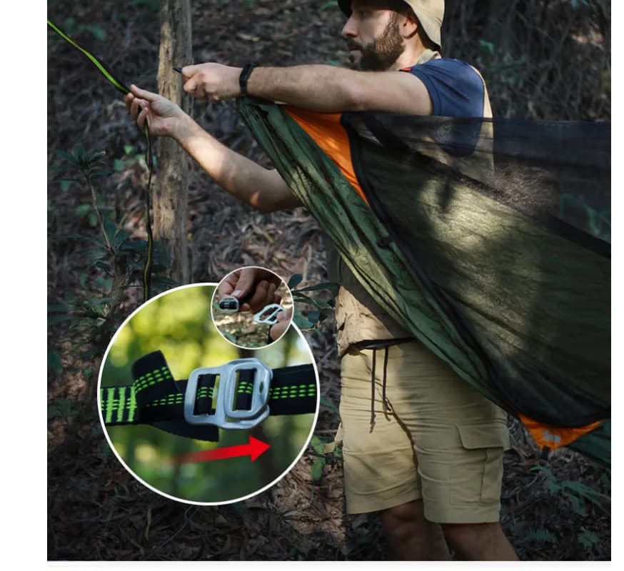 Camping en plein air avec filet pour voyageurs, positions anti-roulis et anti-roulis accrus, nouveau