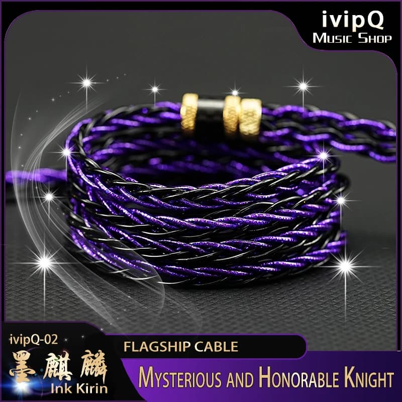 Câble de mise à niveau pour écouteurs HiFi IEM, modèle phare ivipQ-02, conducteur multi-éléments ave