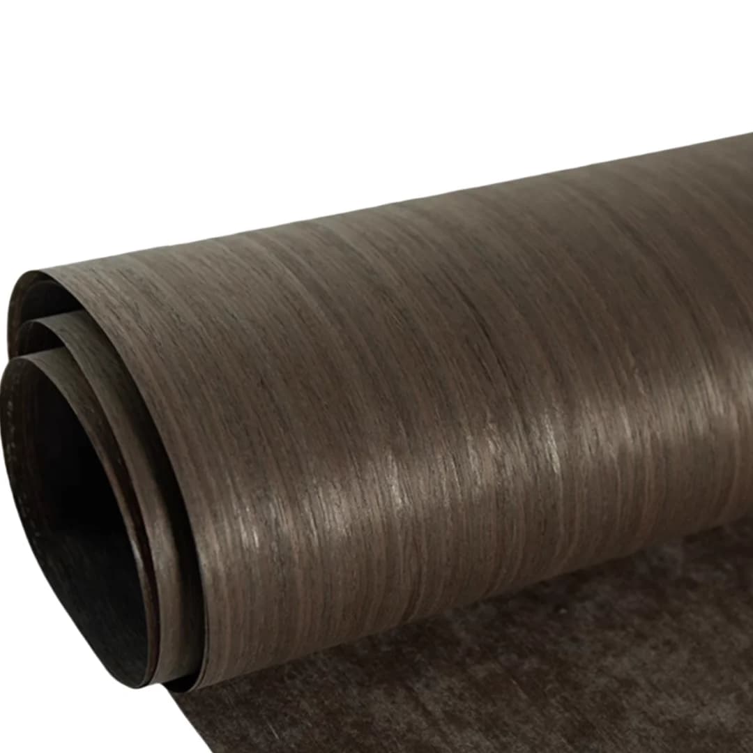 Feuille de placage de bois de module marron foncé, idéal pour la décoration de meubles de maison pol