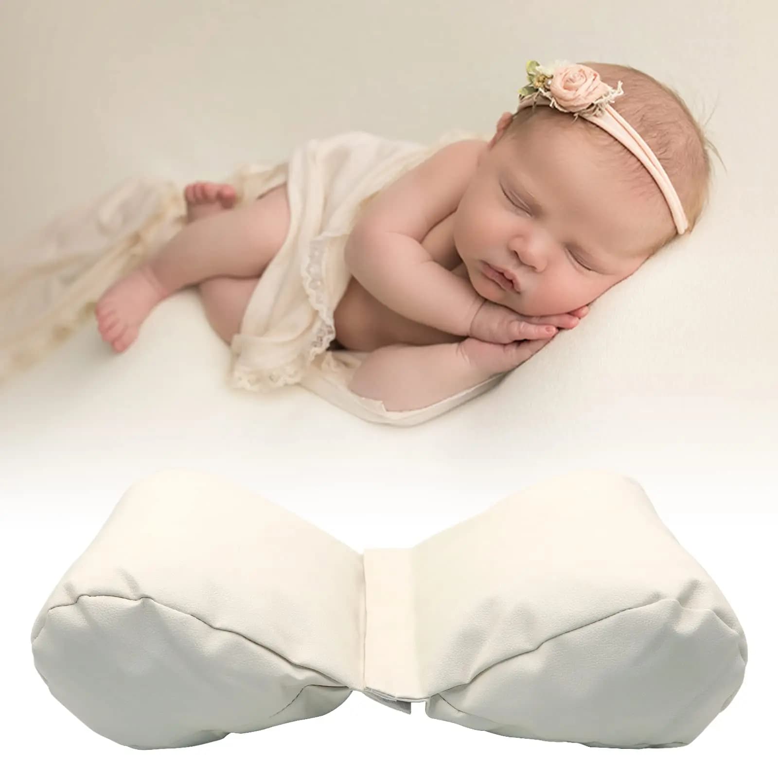 Accessoires de photographie pour nouveau-nés, coussin auxiliaire en forme de papillon, oreiller pour