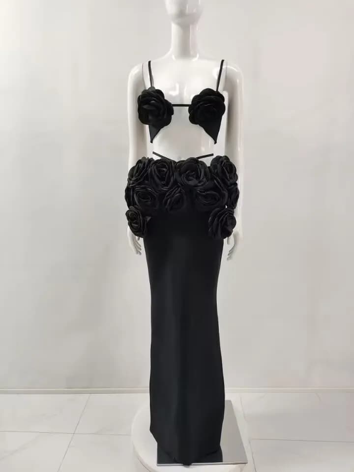 Robe longue à bandes pour femmes, couleur noir et blanc, Sexy, sans manches, col en v, moulante, 2 p