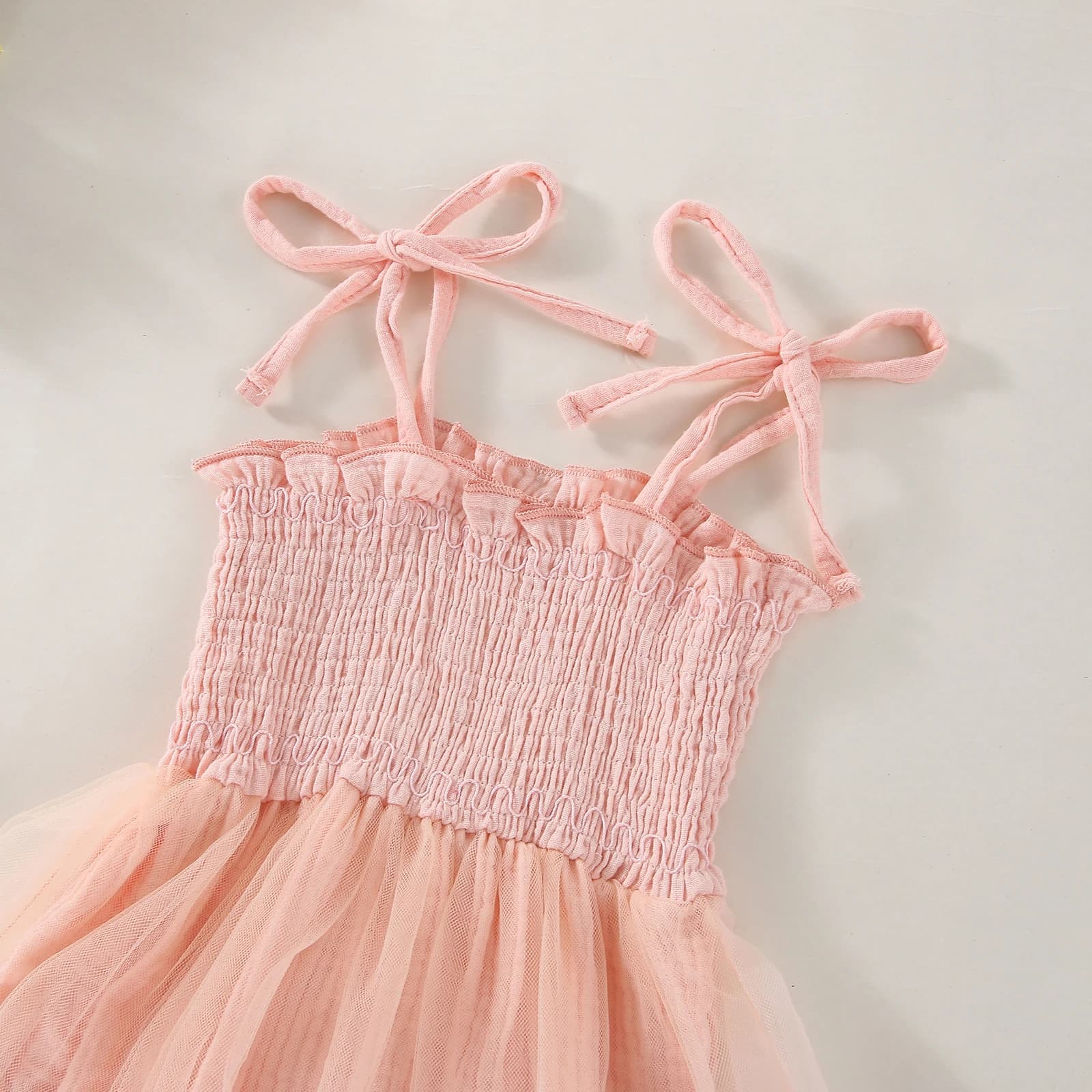 Barboteuse à Épaules Dénudées pour Bébé Fille, Robe Tutu Brodée Florale, Combinaison avec Ourlet en 