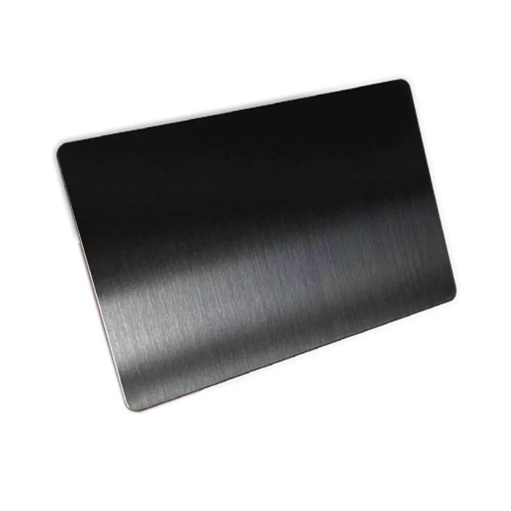 Carte métallique vierge 20 pièces, 100x60x0.4mm, plaque en acier inoxydable brossé 201 pour bricolag