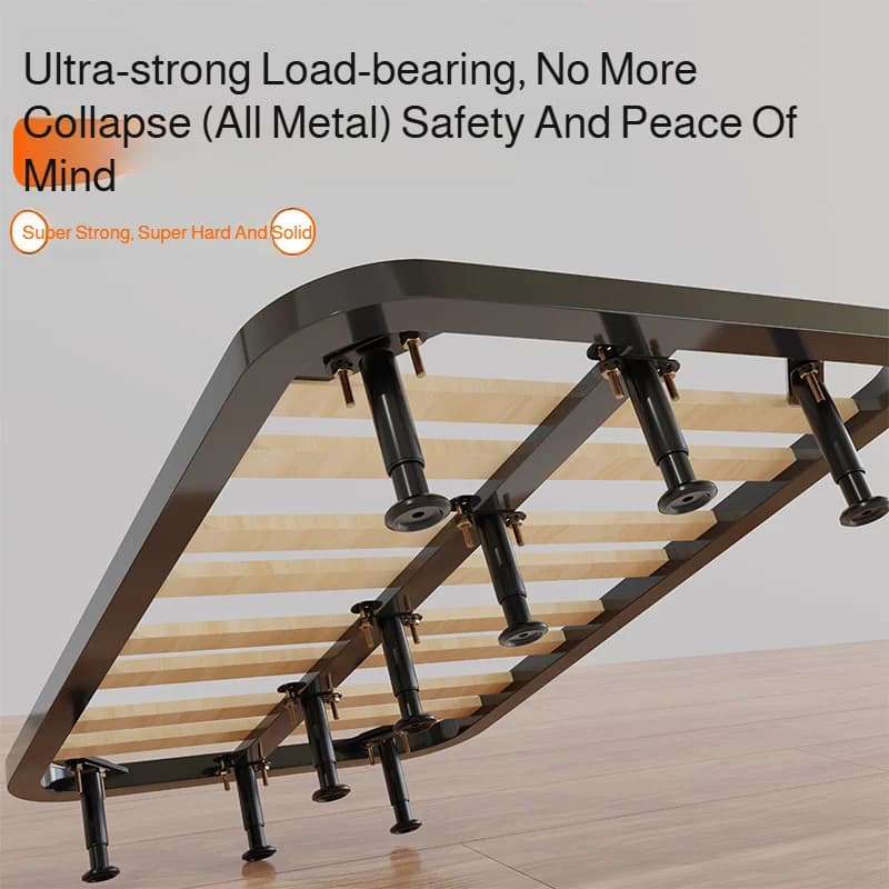 1 pièces Support de poutre de lit fixateur de pied télescopique réglable en plastique meubles jambe 