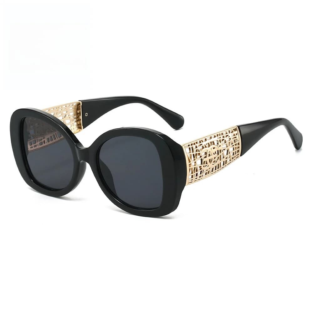 Lunettes de soleil tendance pour femmes, lunettes de soleil rétro haut de gamme, monture large, lune