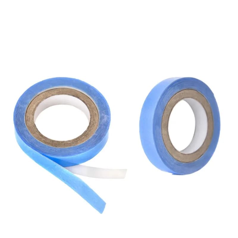 1/2/3 rouleau 0.8 CM * 3 Yards Super cheveux ruban bleu ruban adhésif Double face pour Extension de 