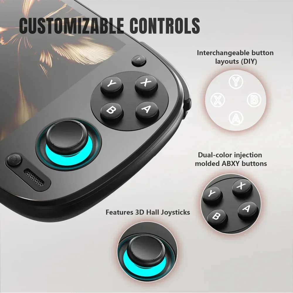 Console de jeu vidéo Retroid Pocket 5, RP5, écran tactile OLED 5.5 ", Android 13, WiFi, Bluetooth, P